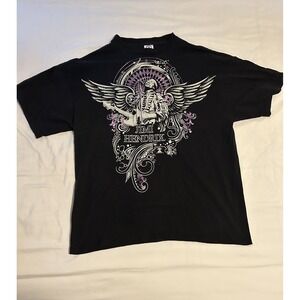 Vintage 2007 JIMI HENDRIX WINGED ANGEL  ART  T-Shirt XL Guitar Rock Concert